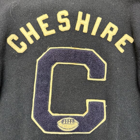 Vintage 50s Champion Running Man Cheshire Football Letterman Jacket Mens 42 - Picture 10 of 16
